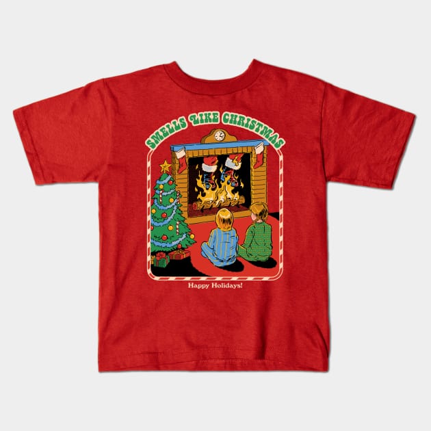 Smells Like Christmas Kids T-Shirt by Steven Rhodes